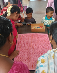 Students building a robotics project