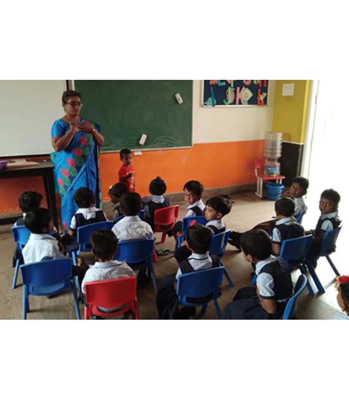 Classroom learning at Siddharth Public School