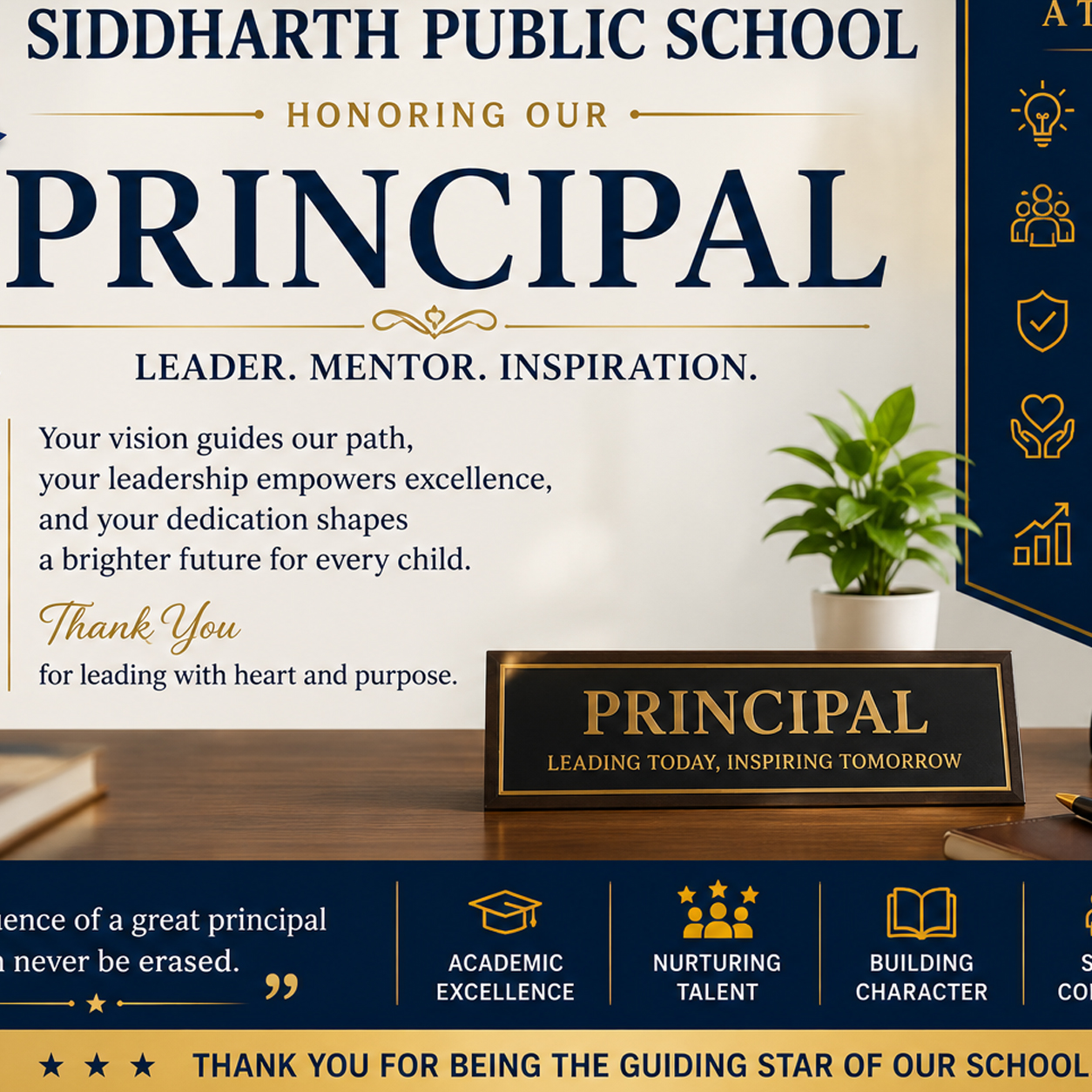 Academic Director and Principal of Siddharth Public School